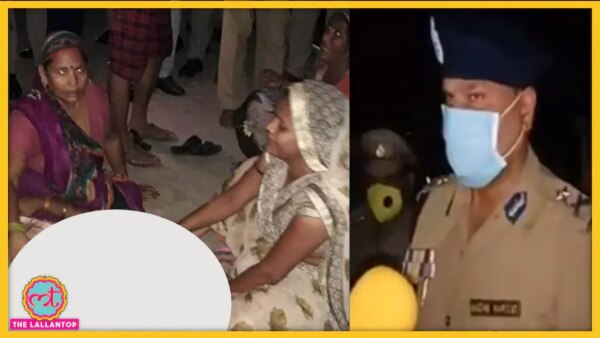 बाएं से दाएं: घटनास्थल पर पीड़ित के शव के पास रोते उसके परिवार वाले. घटनास्थल पर पुलिस अधिकारी. (फोटो- ट्विटर- @PankajP65005661/इंडिया टुडे) Up Crime 6
