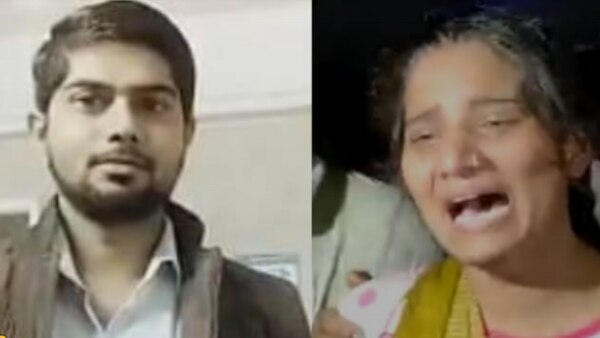 बाएं से दाएं: संजीत यादव. उनकी बहन रुचि, मौत की खबर सुनने के बाद घरवालों का रो-रोकर बुरा हाल हुआ. (फोटो- रंजय सिंह) Up Crime 7