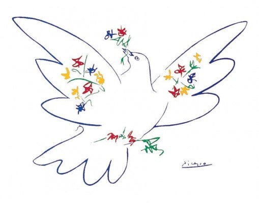 (तस्वीर साभार : pablopicasso.org) Dove Of Peace Picasso