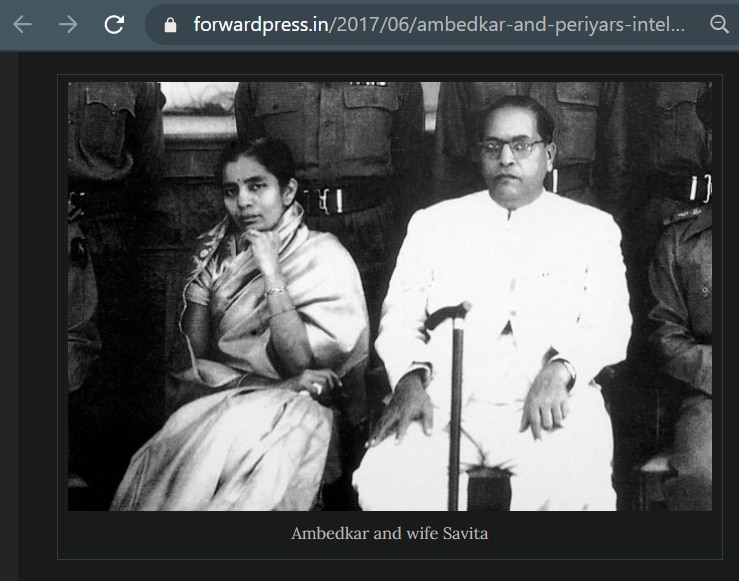 पत्नी सुनीता के साथ बाबासाहब आंबेडकर. पत्नी सुनीता के साथ बाबासाहब आंबेडकर.