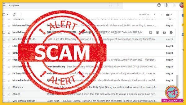 ईमेल स्कैम. Lt Scam Alert