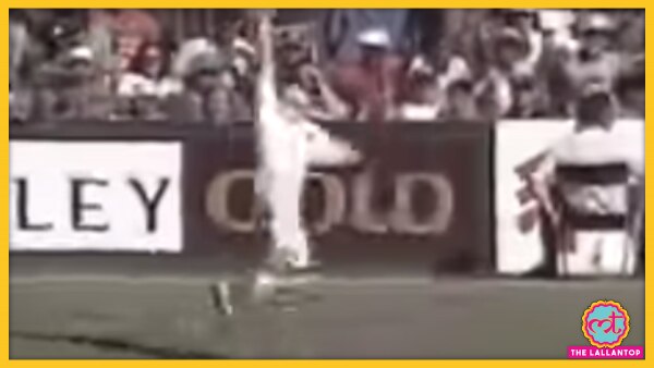 एडम बकर ने शानदार कैच लपका था. (फोटो: यूट्यूब स्क्रीनशॉट) Sachin Catch Out Bacher