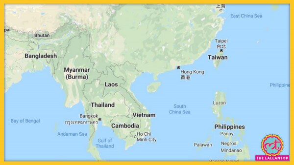 साउथ चाइना सी. (गूगल मैप्स) South China Sea