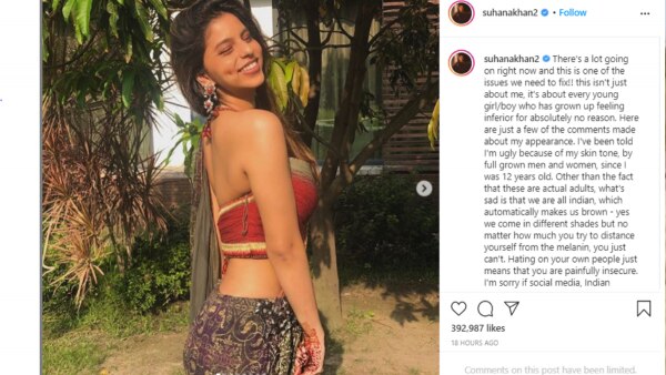 सुहाना का इंस्टाग्राम पोस्ट. Suhana Khan