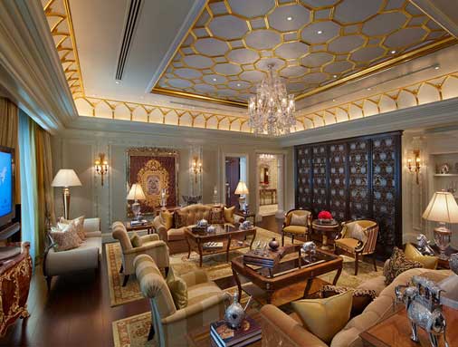द लीला का प्रेसिडेंशियल सुइट. The Leela Delhi Presidential