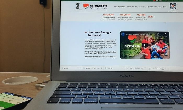 आरोग्य सेतु की वेबसाइट आरोग्य सेतु की वेबसाइट