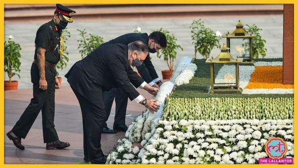 अमेरिका के सेक्रेटरी ऑफ स्टेट माइक पोम्पेओ और सेक्रेटरी ऑफ डिफेंस मार्क एस्पर ने राष्ट्रीय युद्ध स्मारक पर पहुंचकर श्रद्धांजलि दी. Sale(310)