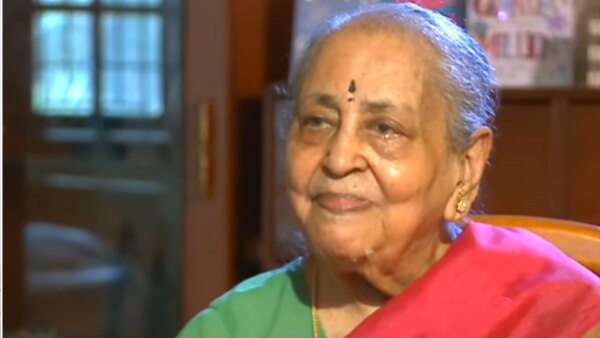 विजयलक्ष्मी रमनन ने 96 बरस की उम्र में आखिरी सांस ली. (फोटो- वीडियो स्क्रीनशॉट) Vijayalakshmi Ramanan