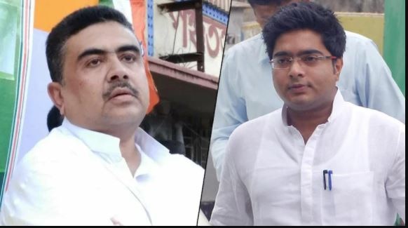 पावर पॉलिटिक्स को लेकर TMC मे सुवेंदु अधिकारी (बाएं) और अभिषेक बनर्जी (दाएं) की नहीं बनती. 10
