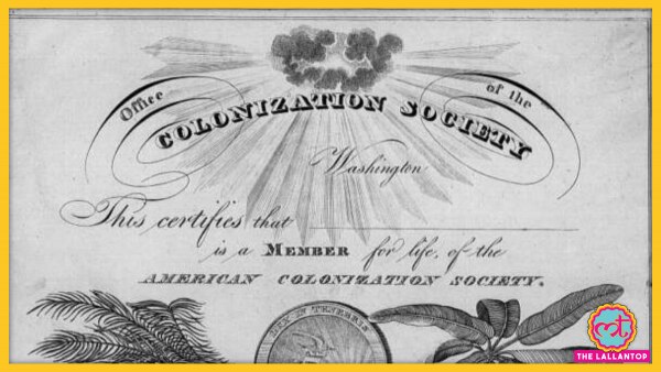 अमेरिकन कोलोनाइज़ेशन सोसायटी (फोटो: loc.gov) American Colonization Society