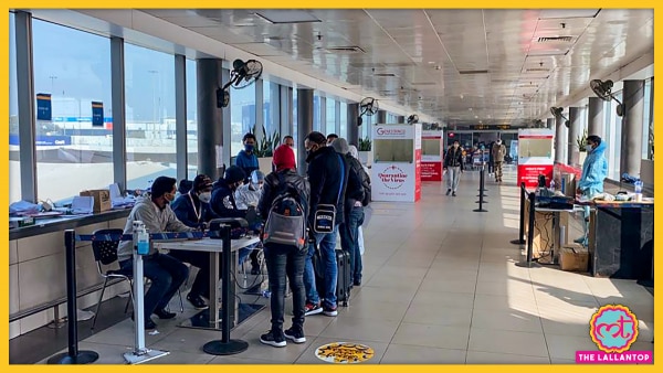 ब्रिटेन से भारत आए लोगों के लिए दिल्ली एयरपोर्ट पर अलग से कोविड टेस्ट सेंटर बनाए गए थे. (तस्वीर: पीटीआई) Igi Airport