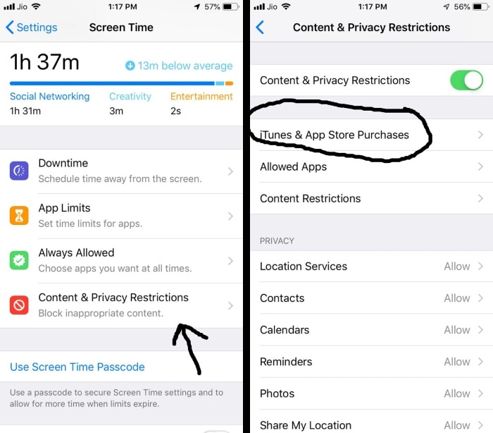 आईफोन में इस तरह बंद होगी इन-ऐप परचेज़. Iphone 1
