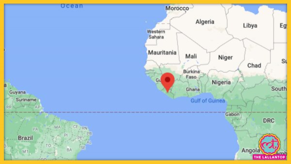 लाइबेरिया (गूगल मैप्स) Liberia