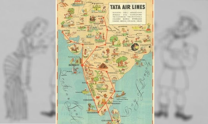 टाटा एयरलाइंस का साल 1939 में रूट और टाइमटेबल. तस्वीर पर क्लिक करके बड़े रूप में देखने में और मज़ा आएगा. (तस्वीर: Bjorn Larsson | timetableimages.com) टाटा एयरलाइंस का साल 1939 में रूट और टाइमटेबल. तस्वीर पर क्लिक करके बड़े रूप में देखने में और मज़ा आएगा. (तस्वीर: Bjorn Larsson | timetableimages.com)