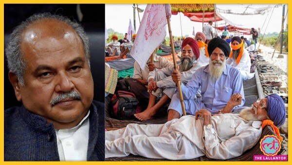 कृषि मंत्री नरेंद्र सिंह तोमर (बाएं) ने किसानों के नाम लिखे पत्र में जवानों के लिए रसद ले जा रही ट्रेनें रोकने पर नाराजगी जताई. दूसरी फाइल फोटो पंजाब में रेलवे ट्रैक पर धरने पर बैठे किसानों की है. (तस्वीरें -PTI) Tomar And Punjab Farmers