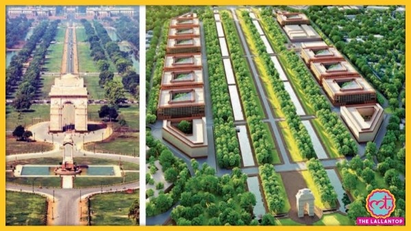 Central Vista (बाएं) रिडेवलपमेंट के बाद कुछ ऐसा दिखेगा (दाएं) तस्वीर-संदीप शंकर-इंडिया टुडे Central Vista Project