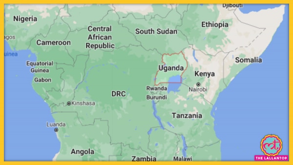 अफ़्रीकी देश युगांडा. (गूगल मैप्स) Uganda Maps