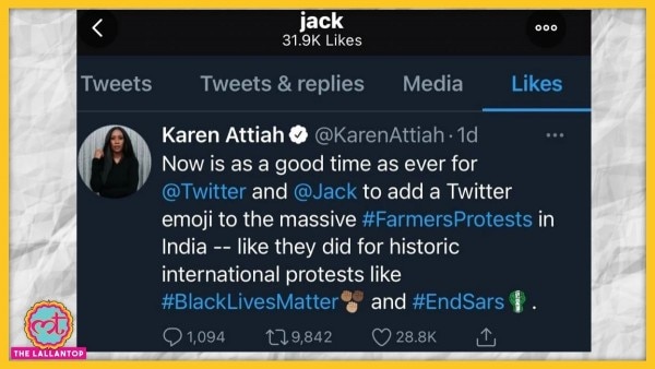 Farmers Protest Jack Dorsey