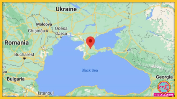 लाल इलाके वाला क्षेत्र क्रीमिया. Crimea