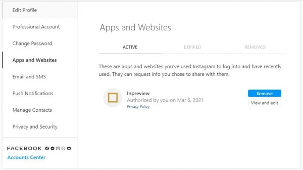 वो ऐप जिन्हें अपने अपने इंस्टाग्राम अकाउंट का एक्सेस दे रखा है. Instagram Apps Access