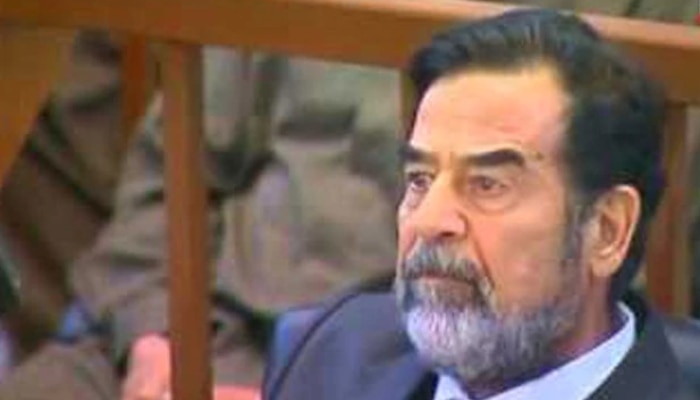 सद्दाम को 30 दिसंबर 2006 को फांसी दी गई थी. (फोटो- AP) Saddam Hussein