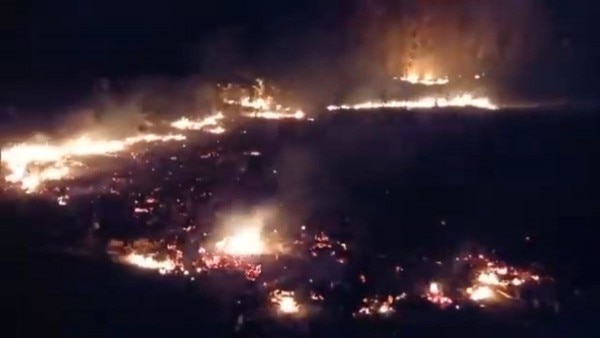 सिमलीपाल के जंगलों में लगी आग का नजारा. Simlipal Forest Fire