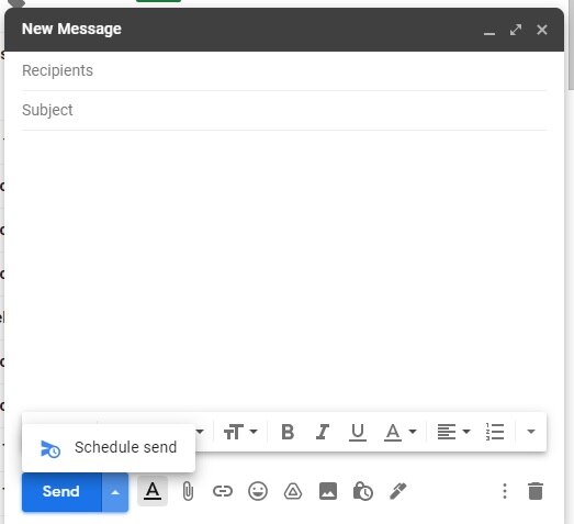 Email को Send करने की जगह Schedule कर लीजिए. Email Schedule