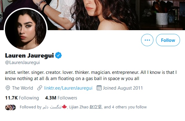 Lauren अमेरिका की जानी मानी सिंगर और सॉन्गराइटर हैं. Lauren अमेरिका की जानी मानी सिंगर और सॉन्गराइटर हैं.