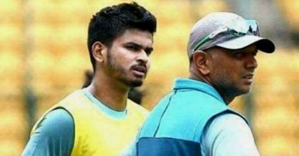 राहुल द्रविड़ और श्रेयस अय्यर. फोटो: File Dravid Iyer