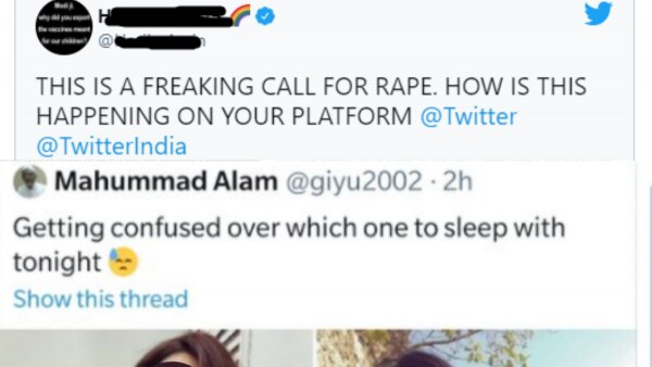 हसीबा का ट्वीट. Online Threats