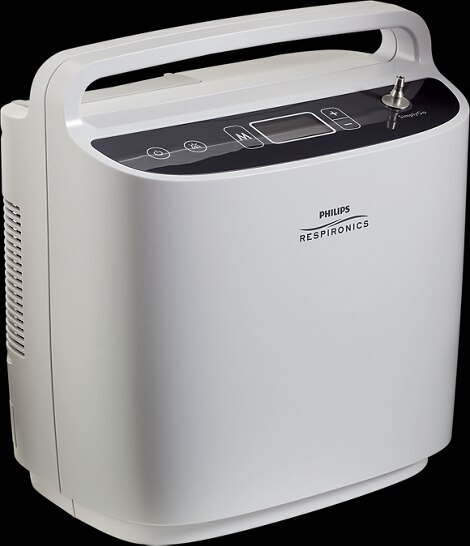 कुछ कंसंट्रेटर लाने ले जाने के हिसाब से डिजाइन किए जाते हैं. (फ़ोटो: Philips) Phillips Concentrator