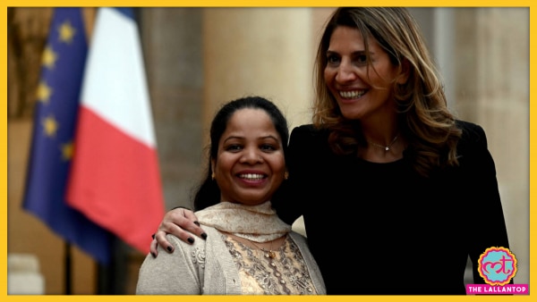 फ़्रेंच पत्रकार ऐन-इसाबेल टोलेट के साथ आसिया बीबी. (तस्वीर: एएफपी) Anne Isabelle Tollet With Asia Bibi