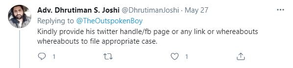 यूज़र ने केस फाइल करने की मांग की. Mc Code Tweet 4