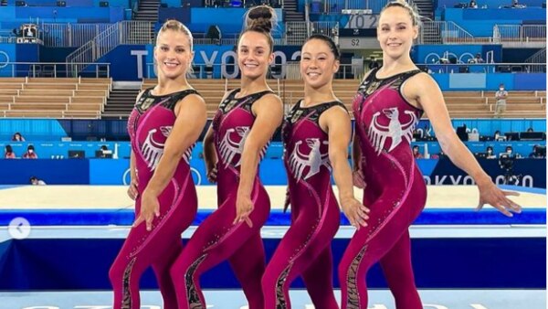 जर्मन महिला जिमनास्ट्स ओलंपिक्स में. (फोटो- इंस्टाग्राम) German Gymnasts At Tokyo Olympics (1)