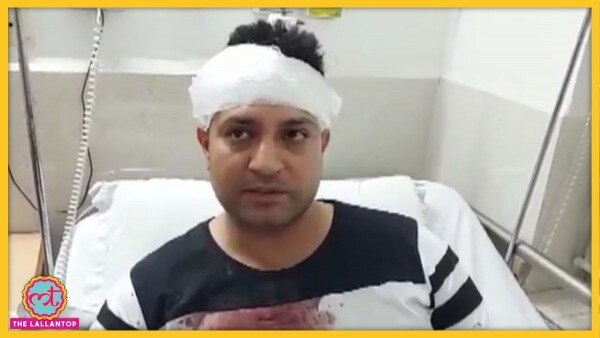 फरीदाबाद के प्रणव वधावन ने मंत्री कृष्णपाल गुर्जर के भांजे अमर चौधरी पर गंभीर आरोप लगाए हैं.(फोटो-आजतक) Pranab Faridabad