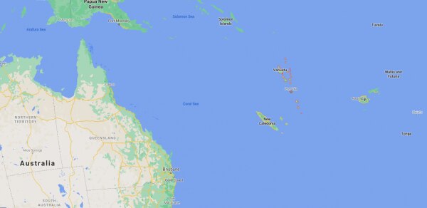 Republic Of Vanuatu Map Republic Of Vanuatu Map