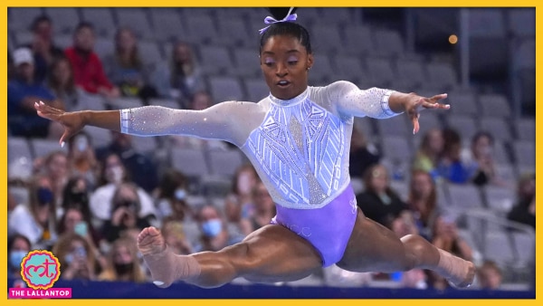 सिमोन बाइल्स जिमनास्टिक्स की एक प्रतियोगिता के दौरान. (फोटो- PTI) Simone Biles (1)