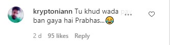 उस इंस्टाग्राम पोस्ट पर आए कमेंट का स्क्रीनग्रैब. उस इंस्टाग्राम पोस्ट पर आए कमेंट का स्क्रीनग्रैब.