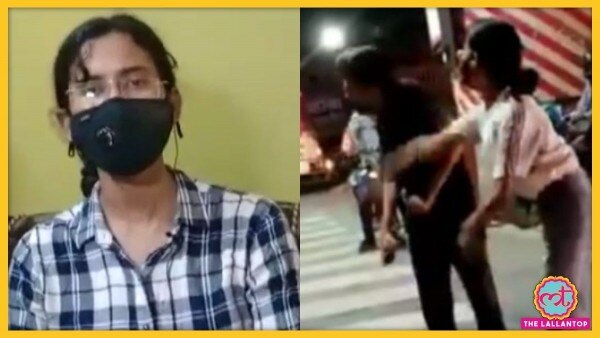लखनऊ कृष्णा नगर में प्रियदर्शिनी ने कैब ड्राइवर को एक के बाद एक कई थप्पड़ मारे थे. (पहली फोटो, वीडियो के स्क्रीनशॉर्ट से दूसरी फोटो वायरल वीडियो से लिया गया है) Lucknow Cab Driver