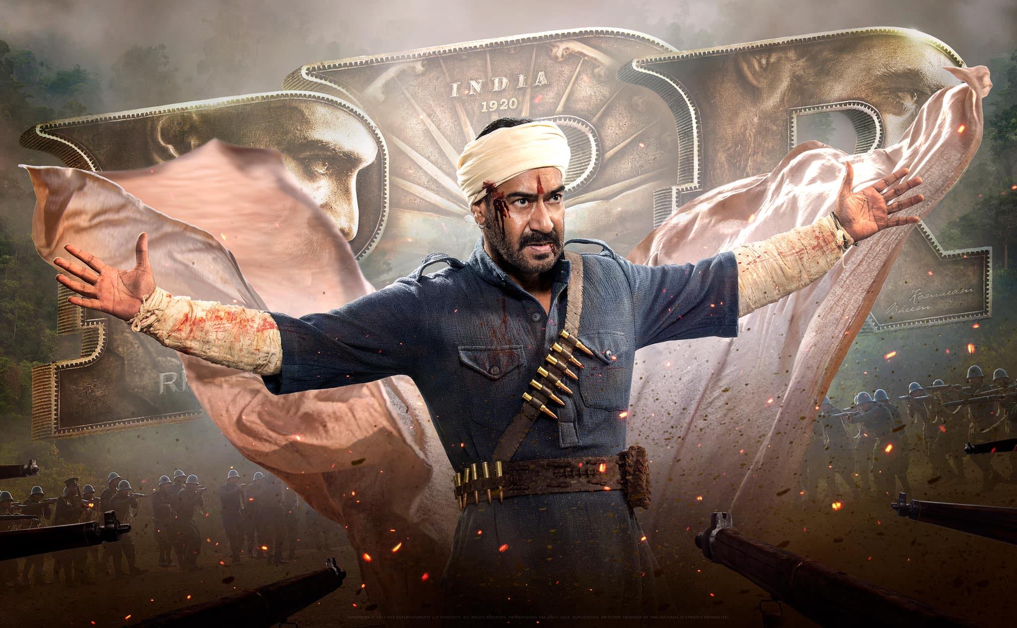 फिल्म 'RRR' में अजय देवगन इसी लुक में नज़र आएंगे. हालांकि फिल्म में उनका रोल क्या होने वाला है, इस पर क्लैरिटी नहीं है. फिल्म 'RRR' में अजय देवगन इसी लुक में नज़र आएंगे. हालांकि फिल्म में उनका रोल क्या होने वाला है, इस पर क्लैरिटी नहीं है.