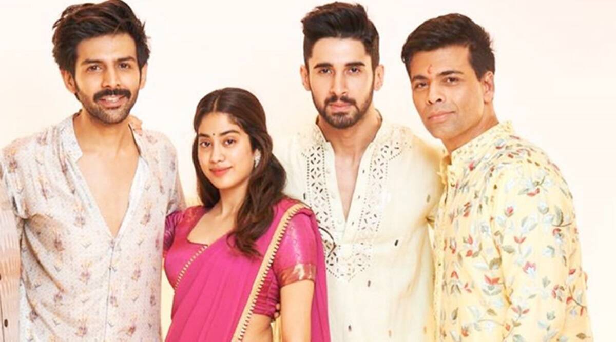 'दोस्ताना 2' की स्टारकास्ट और प्रोड्यूसर के साथ कार्तिक आर्यन. 'दोस्ताना 2' की स्टारकास्ट और प्रोड्यूसर के साथ कार्तिक आर्यन.
