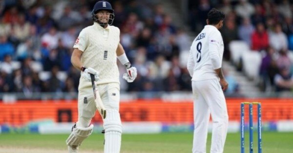 रविन्द्रन जडेजा और जो रूट. फोटो: AP Root Jadeja
