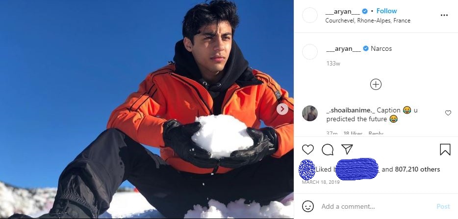 लोग आर्यन के इंस्टाग्राम पर जाकर भद्दे कमेंट कर रहे हैं. Aryan Khan Instagram