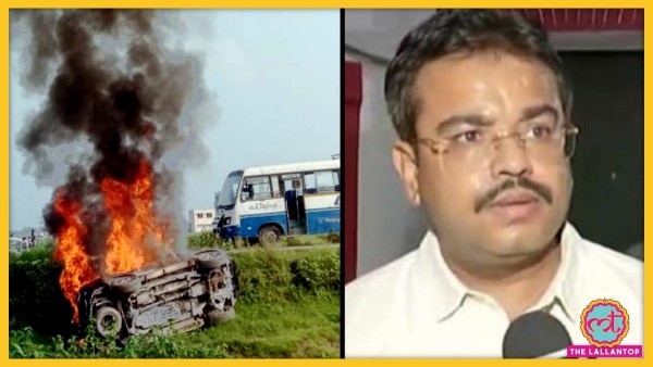लखीमपुर खीरी में हुई हिंसा के मामले में केंद्रीय मंत्री अजय मिश्रा टेनी के बेटे के आशीष मिश्रा (राइट) पर आरोप है कि उन्होंने कार से किसानों को कुचल दिया. (फोटो पीटीआई/एएनआई) Lakhimpur Kheri Ajay Mishra Ashish Mishra