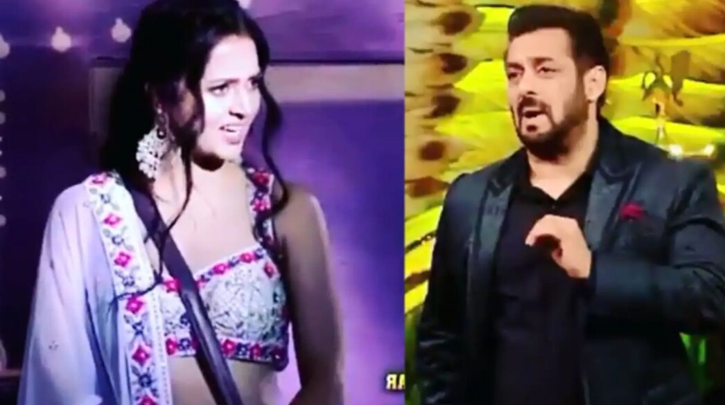 बीच में टोकने पर तेजस्वी को डांट पिलाते सलमान खान. बीच में टोकने पर तेजस्वी को डांट पिलाते सलमान खान.