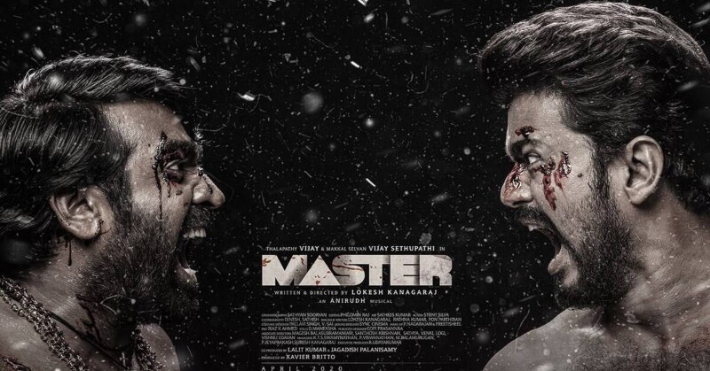 फिल्म के पोस्टर में थलपति विजय और विजय सेतुपति. Master 6