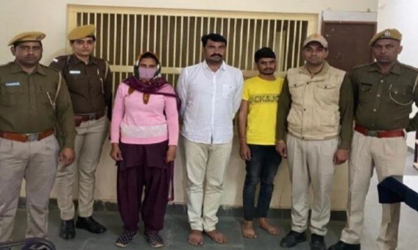 राजस्थान VDO भर्ती परीक्षा पेपर लीक मामले में 27 दिसंबर को पुलिस द्वारा गिरफ्तार किए गए आरोपी. (फोटो- आजतक)