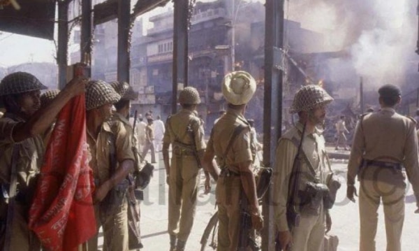 पंजाब में हिंसा के दौरान का एक चित्र पंजाब में हिंसा के दौरान का एक चित्र