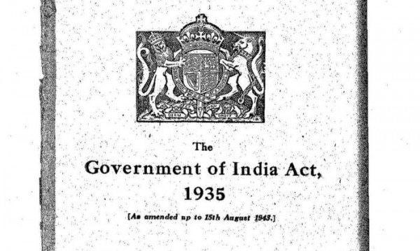 भारत शासन अधिनियम 1935 के अनुसार अखिल भारतीय संघ की स्थापना की गयी, जिसमें राज्यों और रियासतों को एक इकाई की तरह माना गया (तस्वीर: padmad.org) ) Untitled Design (4)
