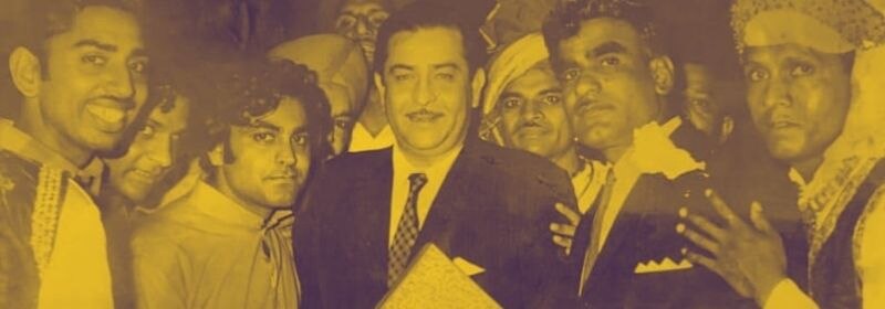 Narendra Chanchal (1940 2021) Young, With Raj Kapoor. Narendra Chanchal (1940 2021) Young, With Raj Kapoor.